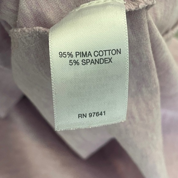 Pure Jill Lilac Pima Cotton Ballet Sleeve Tee Stretch Top | Plus Size Women 2X - Picture 6 of 7